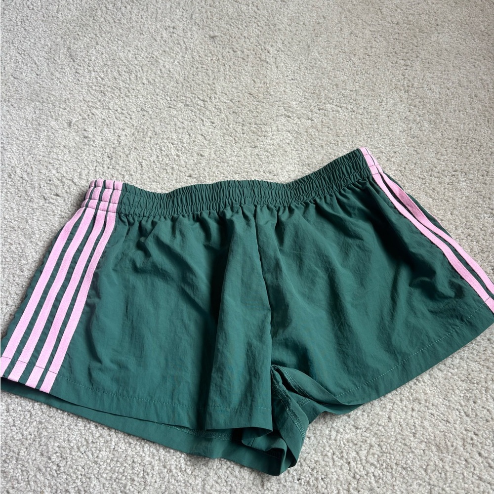 Green and Pink Women's Shorts